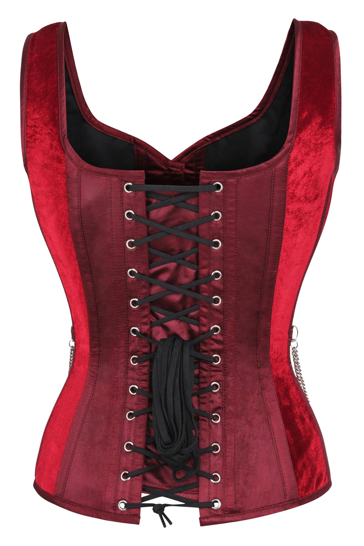 Burgundy Velvet WaistCoat Corset