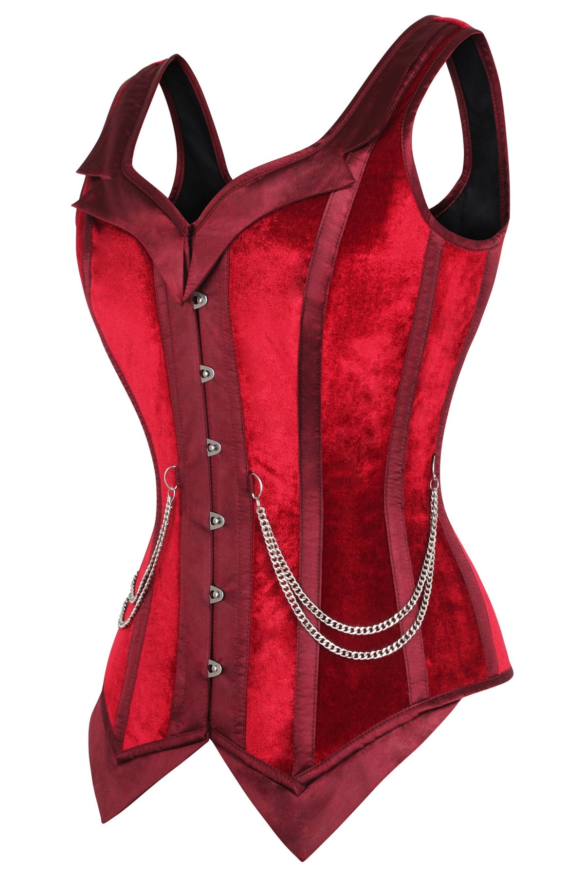 Burgundy Velvet WaistCoat Corset