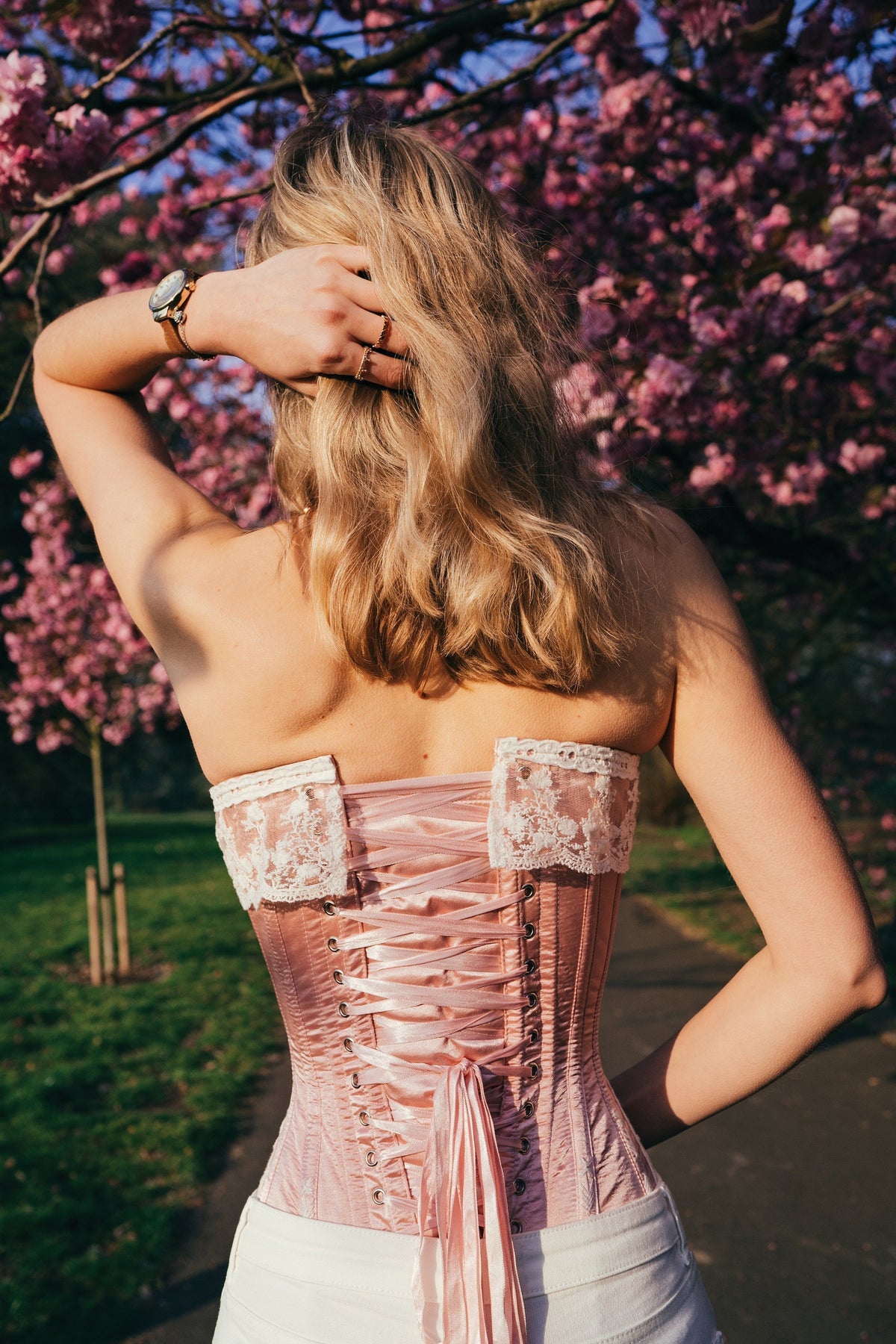 Historic Lace Corset Finished With Flossing