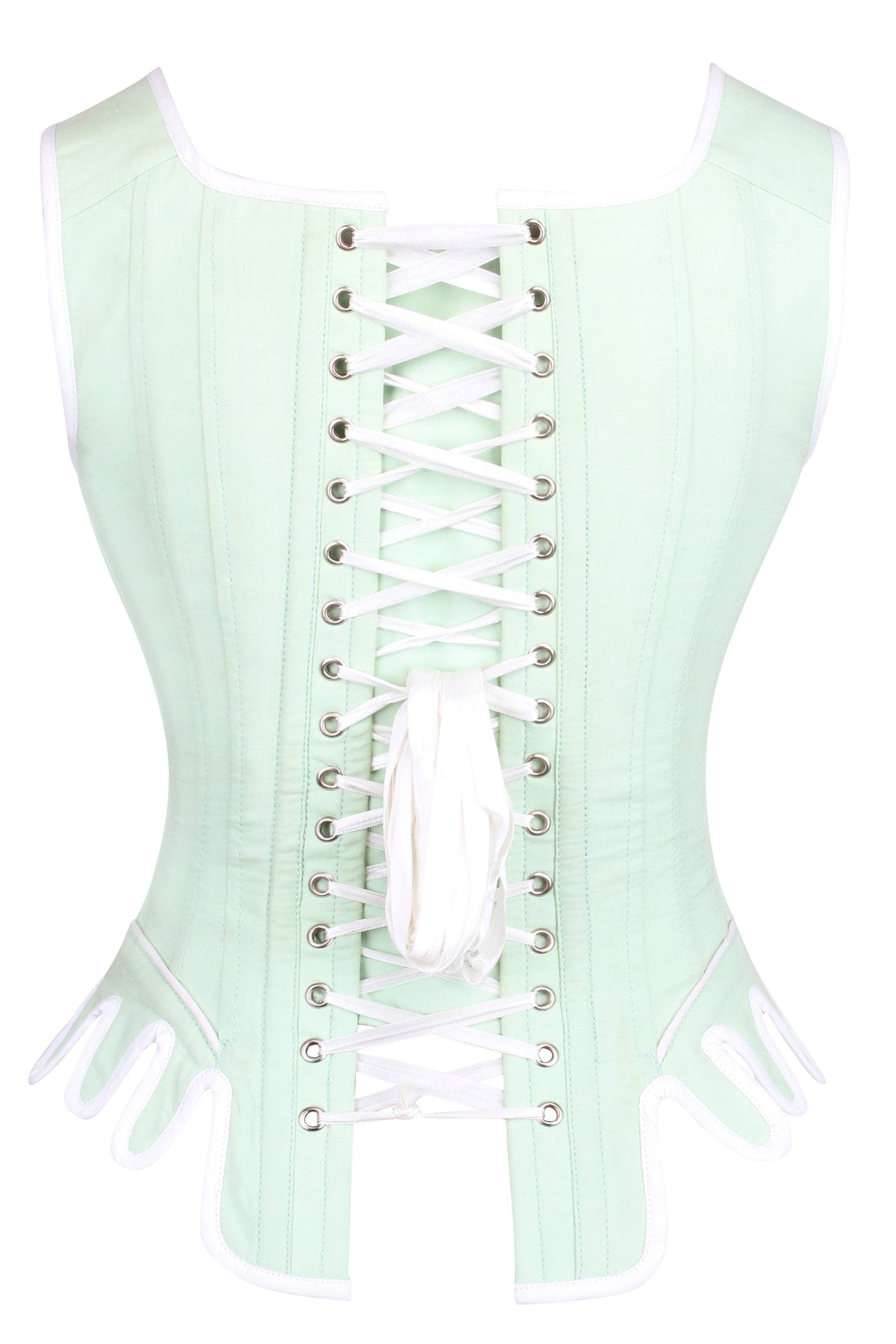 Historically Inspired Spearmint Corset Top