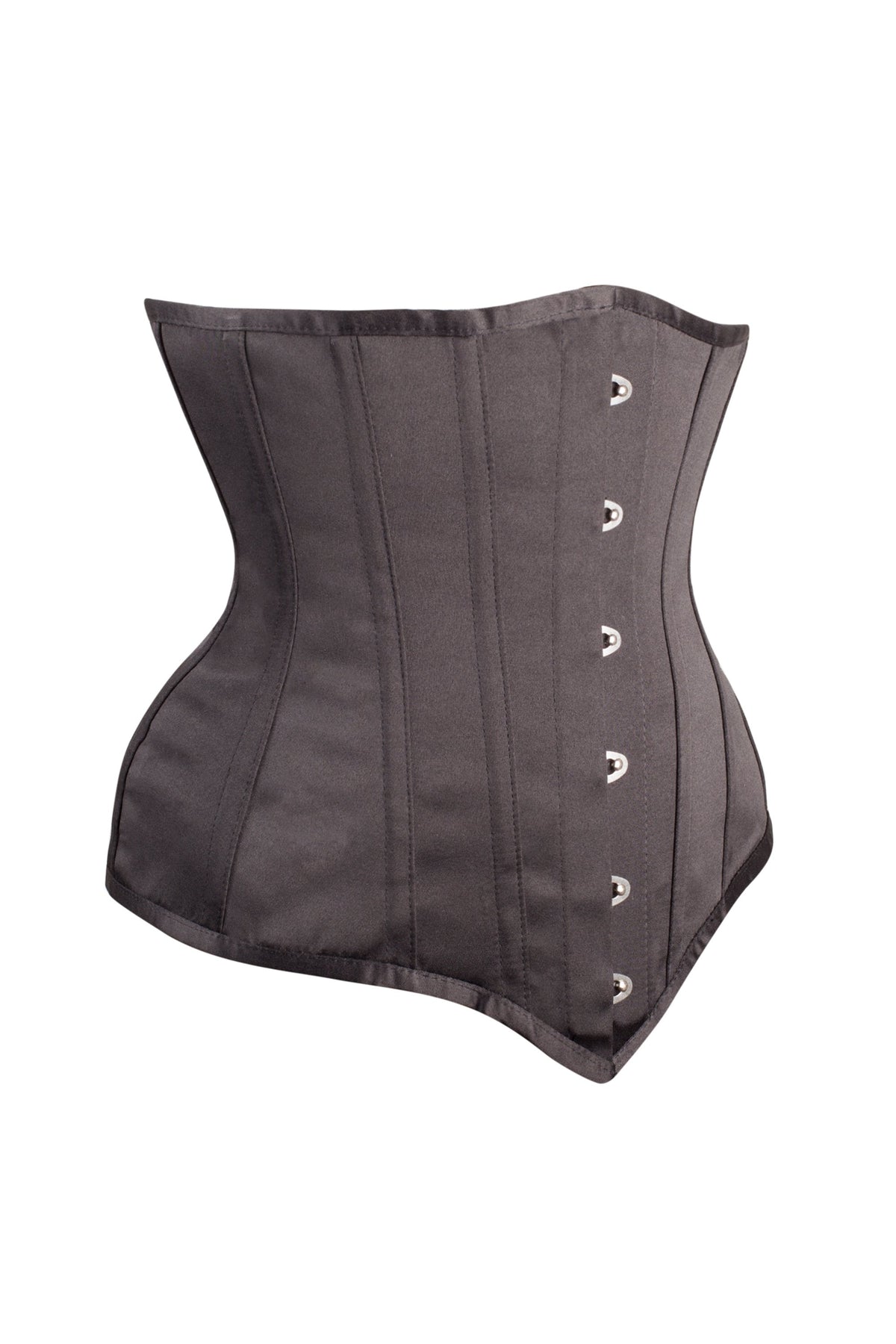 Instant Shape Black Satin Longline Underbust