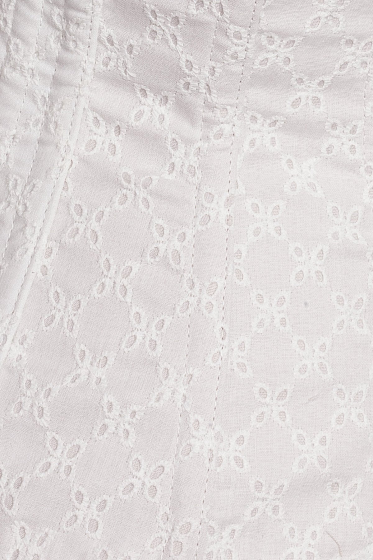 Vintage Inspired Straight Line Overbust With Ribbon Woven Through Lace Trim - Champagne