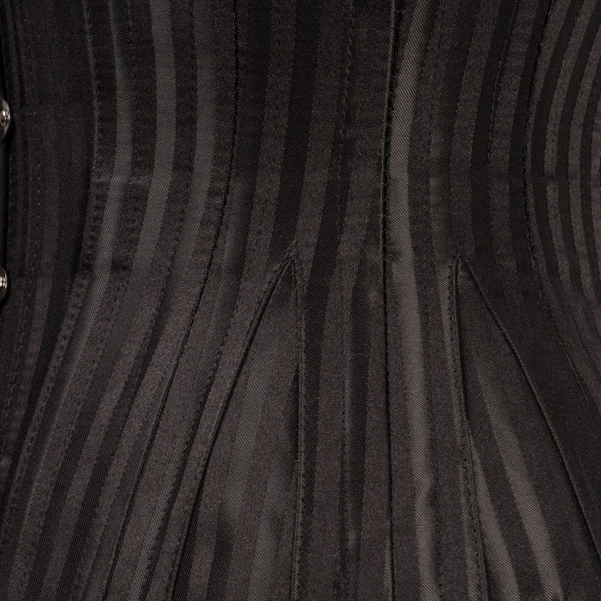 Expert Waist Training Black Striped Underbust With Gores
